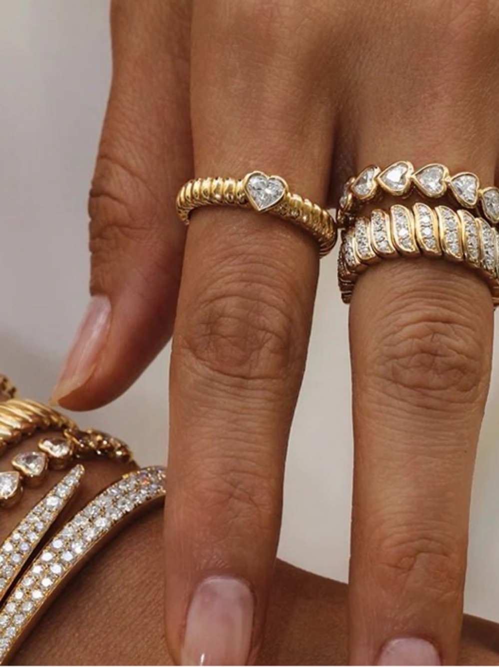 Anita Ko 18k Zoe Ring Heart Diamond